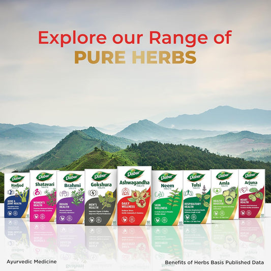 Dabur Ashwagandha Tablets - 60 tabs (Pack of 2)