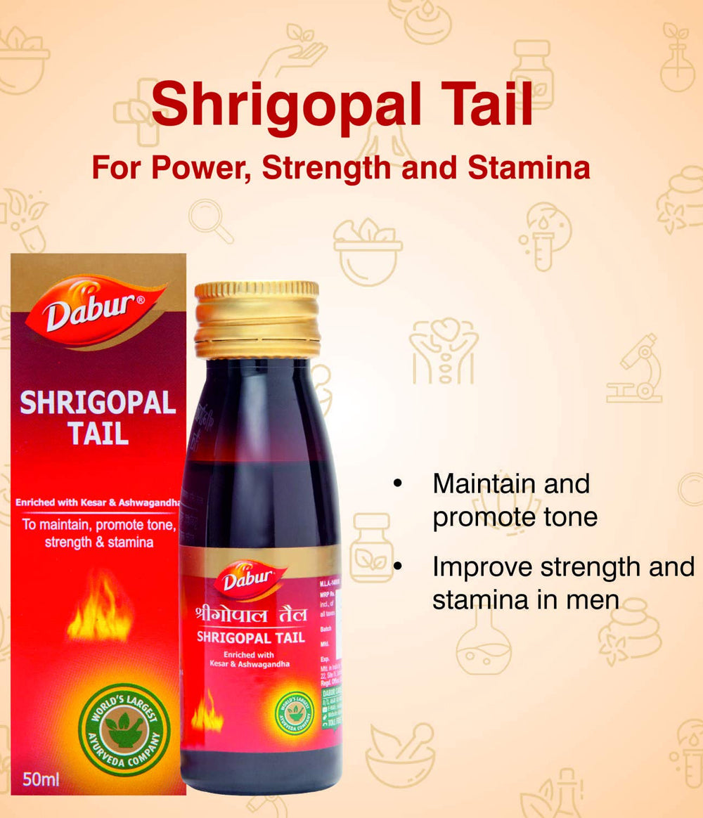 Dabur Shrigopal Tail - 50 ml