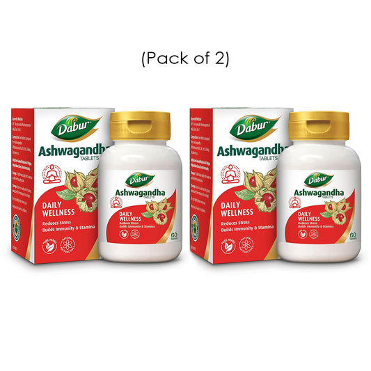 Dabur Ashwagandha Tablets - 60 tabs (Pack of 2)