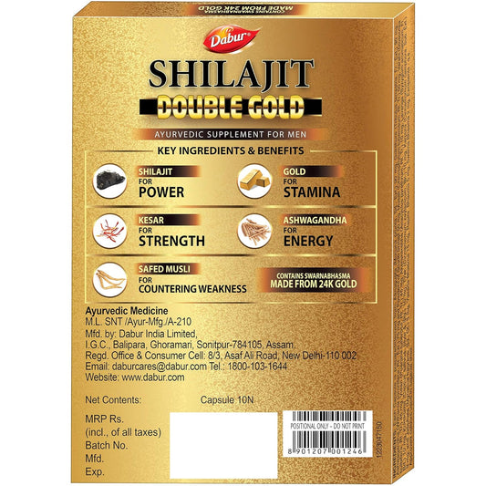 DABUR Shilajit Double Gold - 10 Capsules