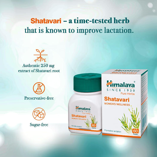 Himalaya Pure Herbs Shatavari Women's Wellness 60 Tablets
