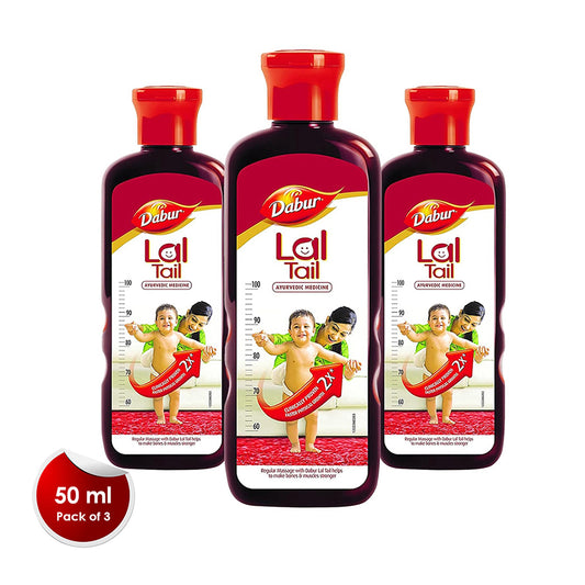Dabur Lal Tail Ayurvedic Baby Oil 50 ml (Pack of 3)