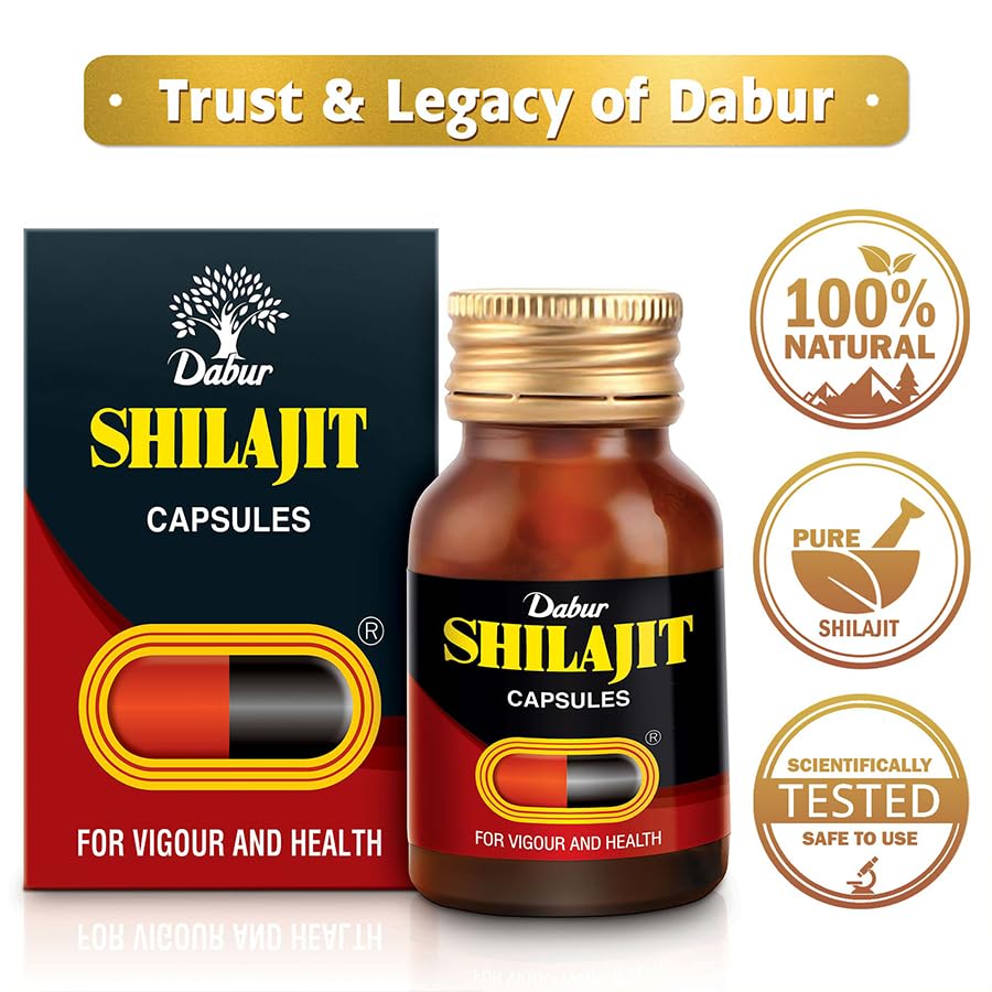Dabur Shilajit Ayurvedic 30 Capsules